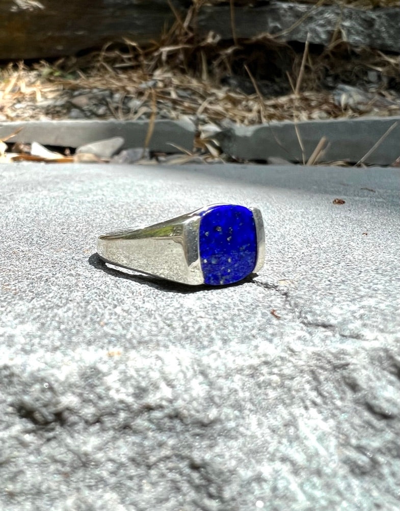 Milan Piccolo Ring Lapis by Hannah Daye & Co