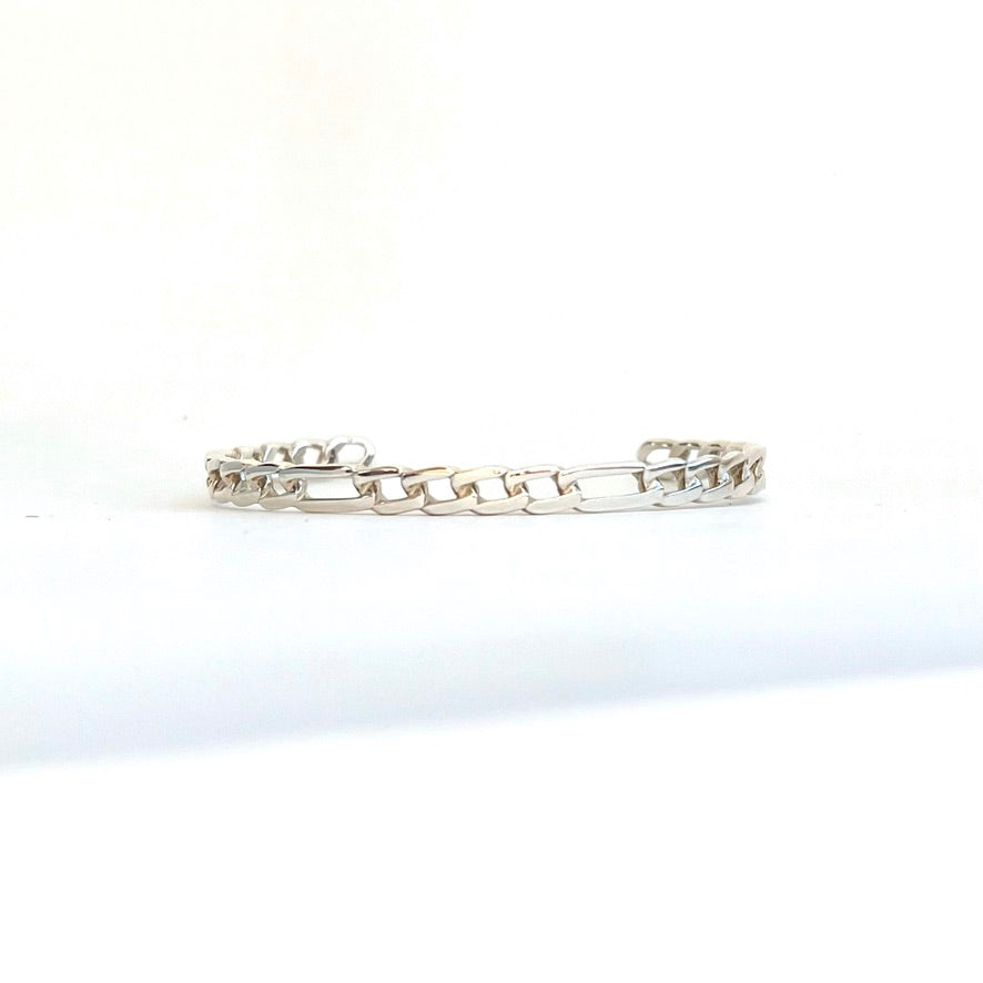 Handcrafted sterling silver bracelet - Figaro Collection - Hannah Daye & Company