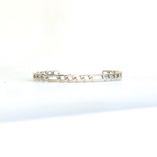 Handcrafted sterling silver bracelet - Figaro Collection - Hannah Daye & Company