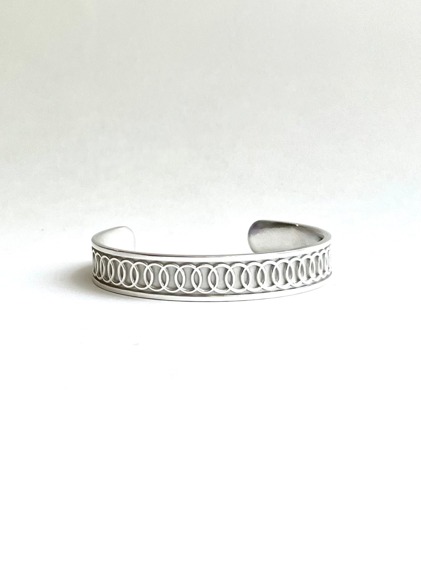 Oslo Narrow Cuff Sterling Silver byHannah Daye original design hand-crafted fine jewelry