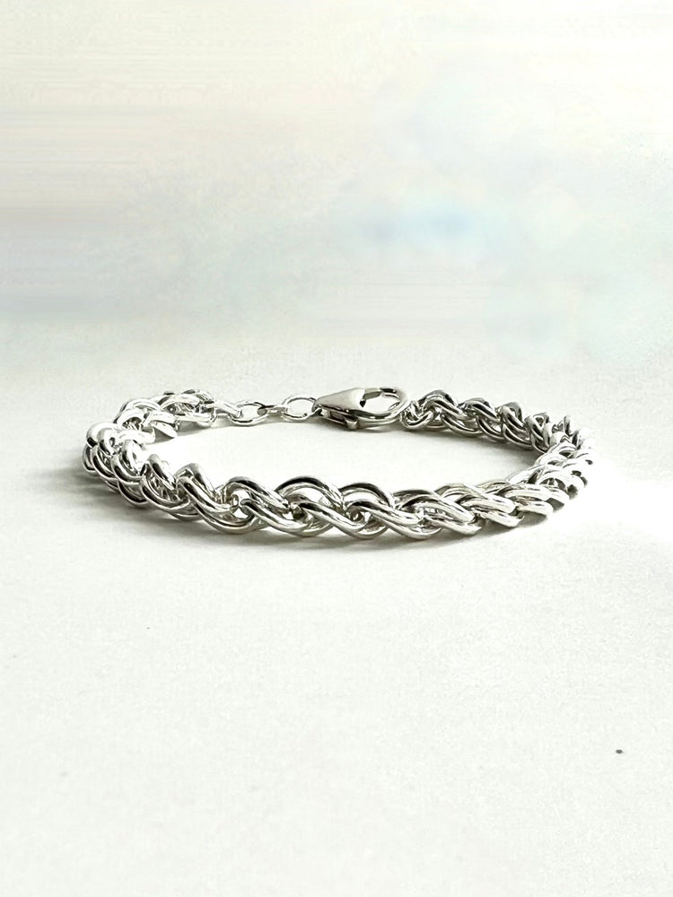 Trigo Bracelet Sterling Silver by Hannah Daye & Co