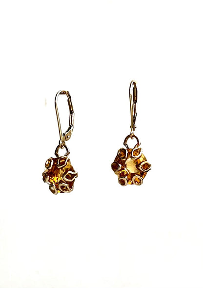 Poppy Drop Earrings 14k Gold - various gemstones