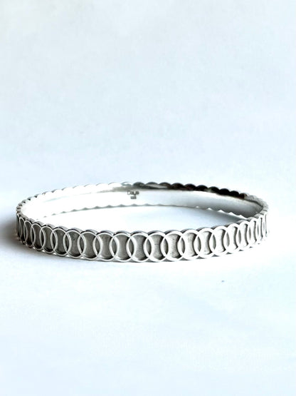 Oslo Bangle Sterling Silver bye  Hannah Daye jewelry