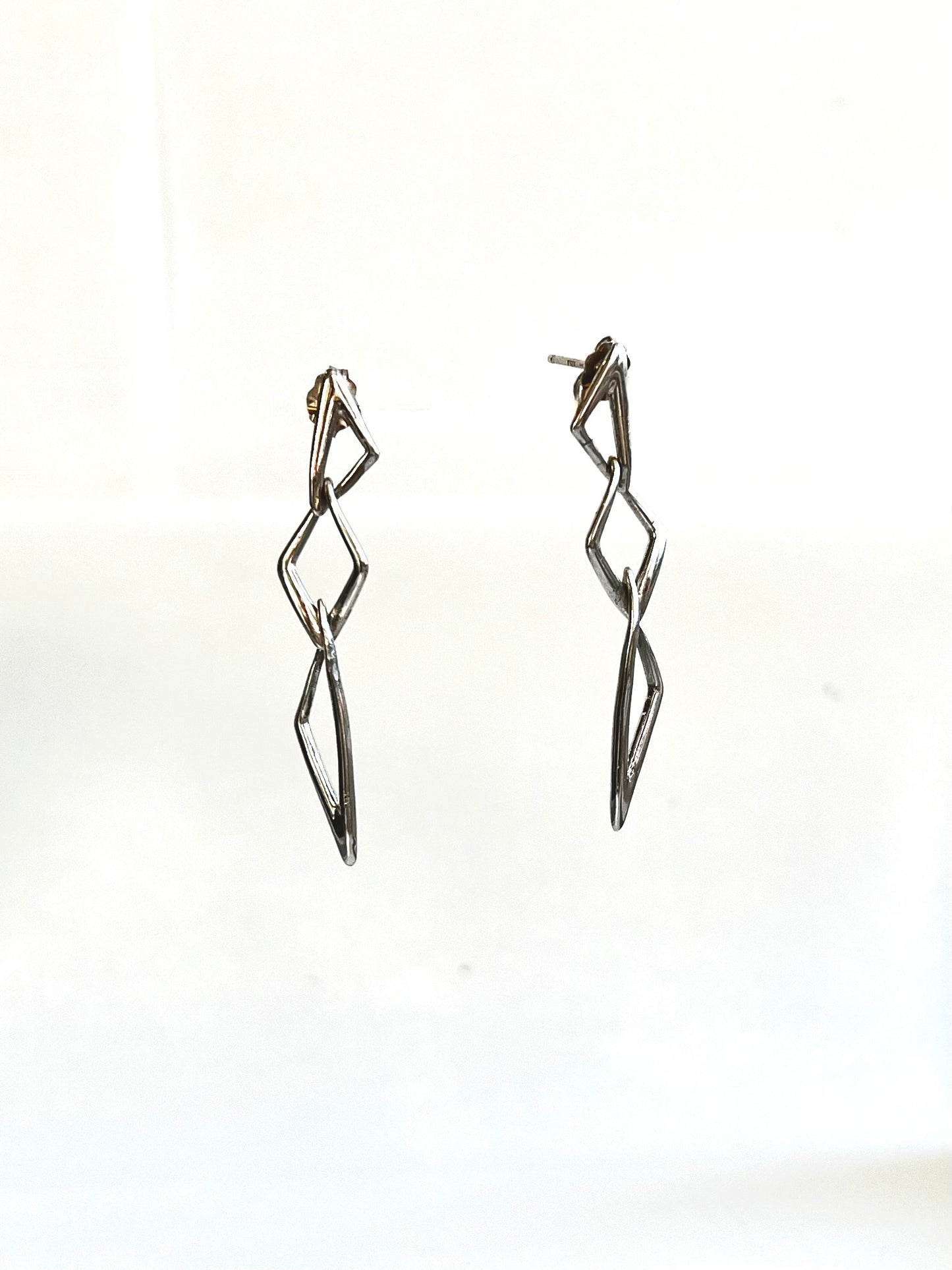 Sterling Silver Ecken Earrings by Hannah Daye & Co original design