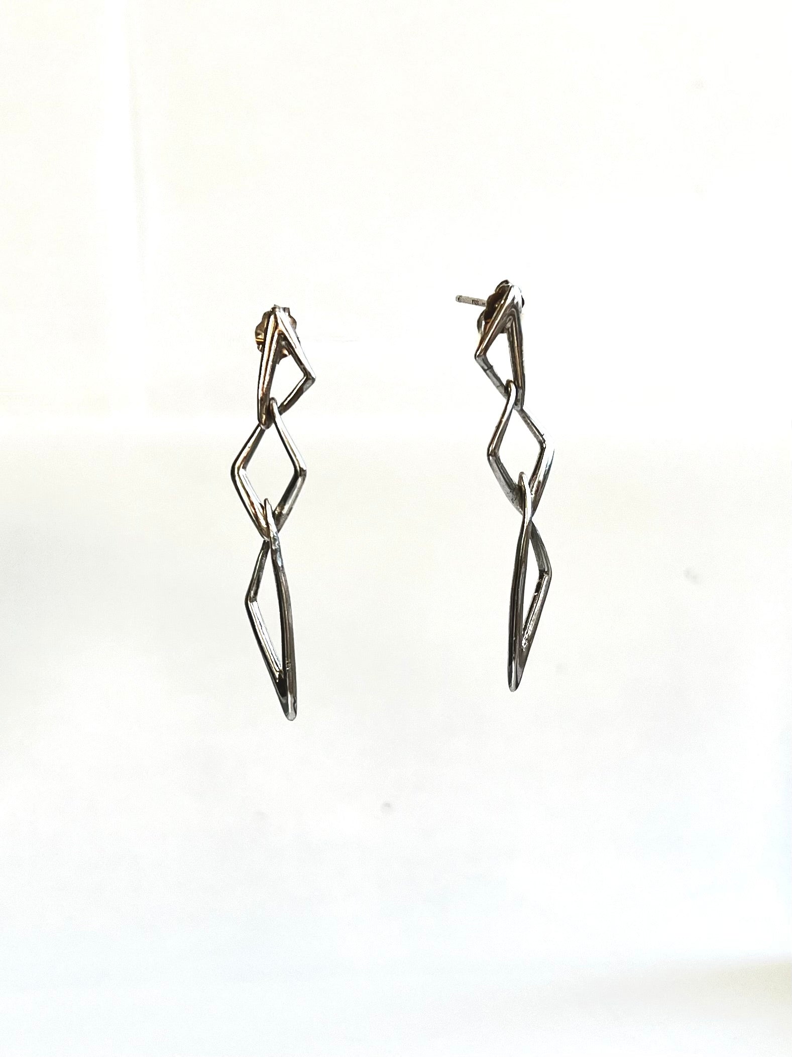 Sterling Silver Ecken Earrings by Hannah Daye & Co original design