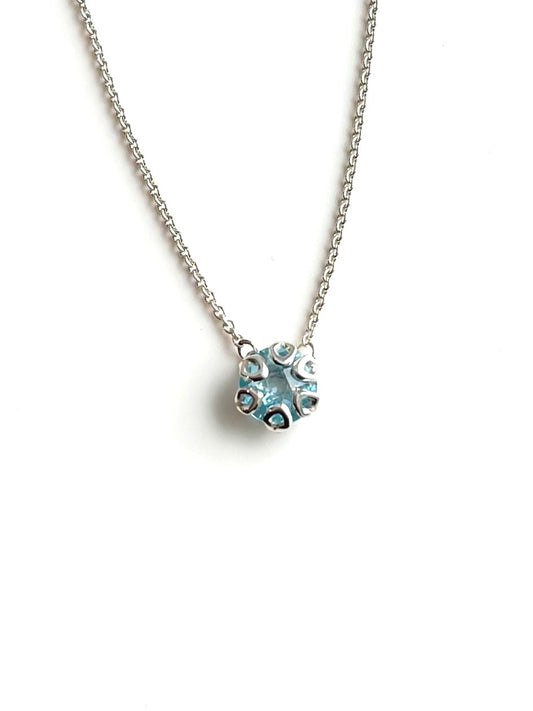 Poppy Necklace - Sky Blue Topaz