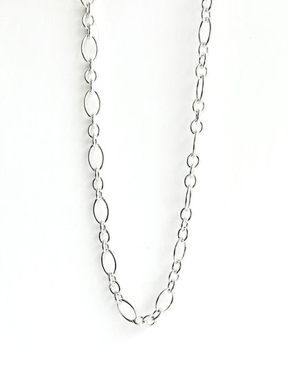 sterling silver necklace by Hannah Daye jewelry oval links