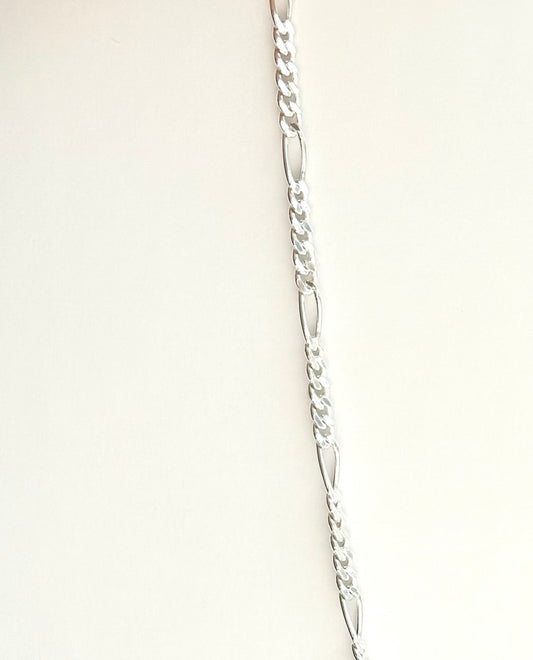sterling silver figaro chain by Hannah Daye fine jewelry