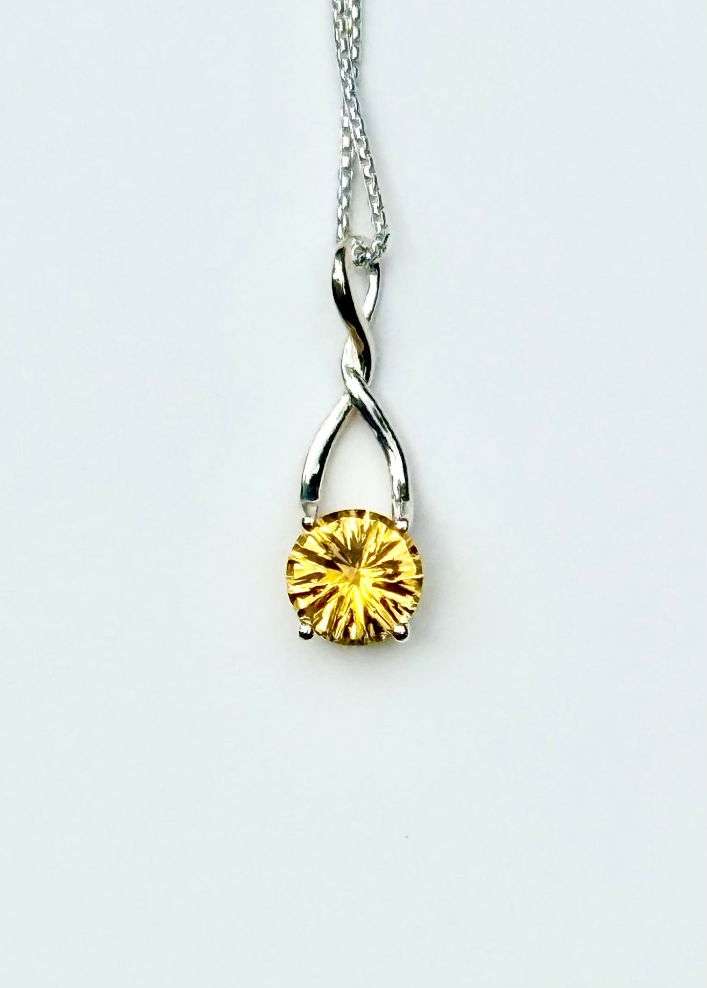 Brillante Pendant Citrine Sterling Silver by Hannah Daye fine jewelry original design
