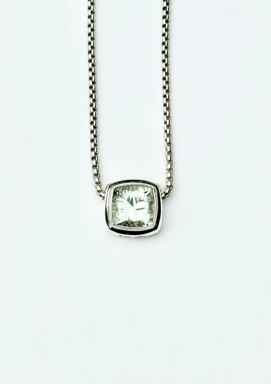 Green Amethyst Concord Slide Necklace by Hannah Daye jewels original design
