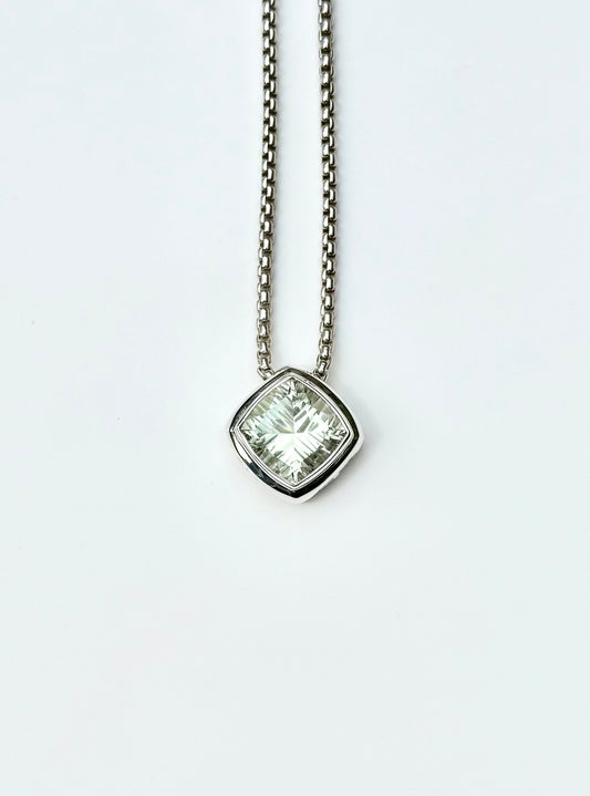 Concord Slide Pendant Green Amethyst by Hannah Daye jewelry