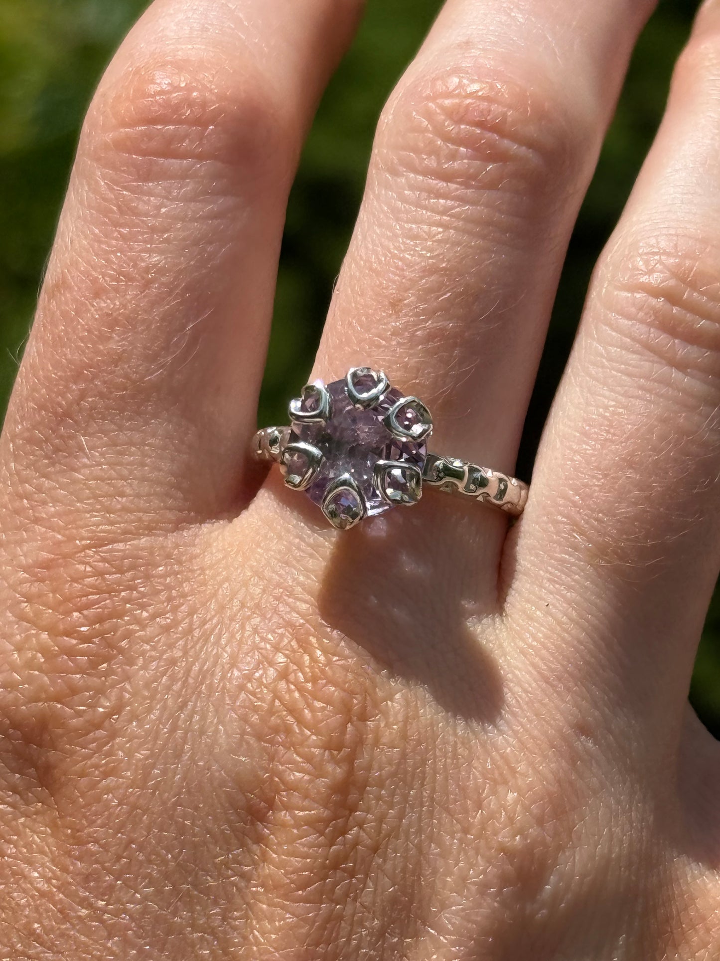 Poppy Ring - Rose Amethyst
