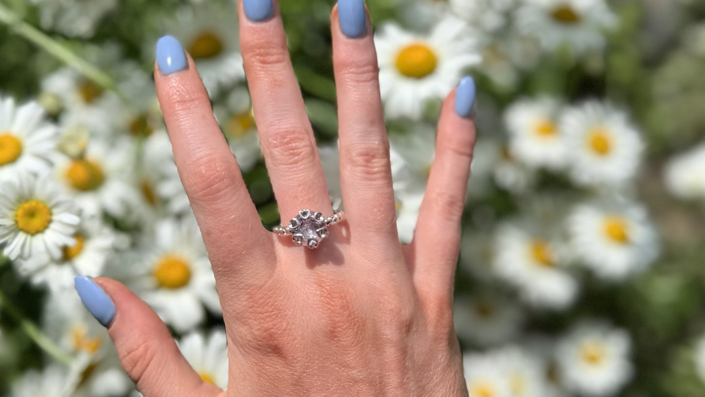 Poppy Ring - Rose Amethyst