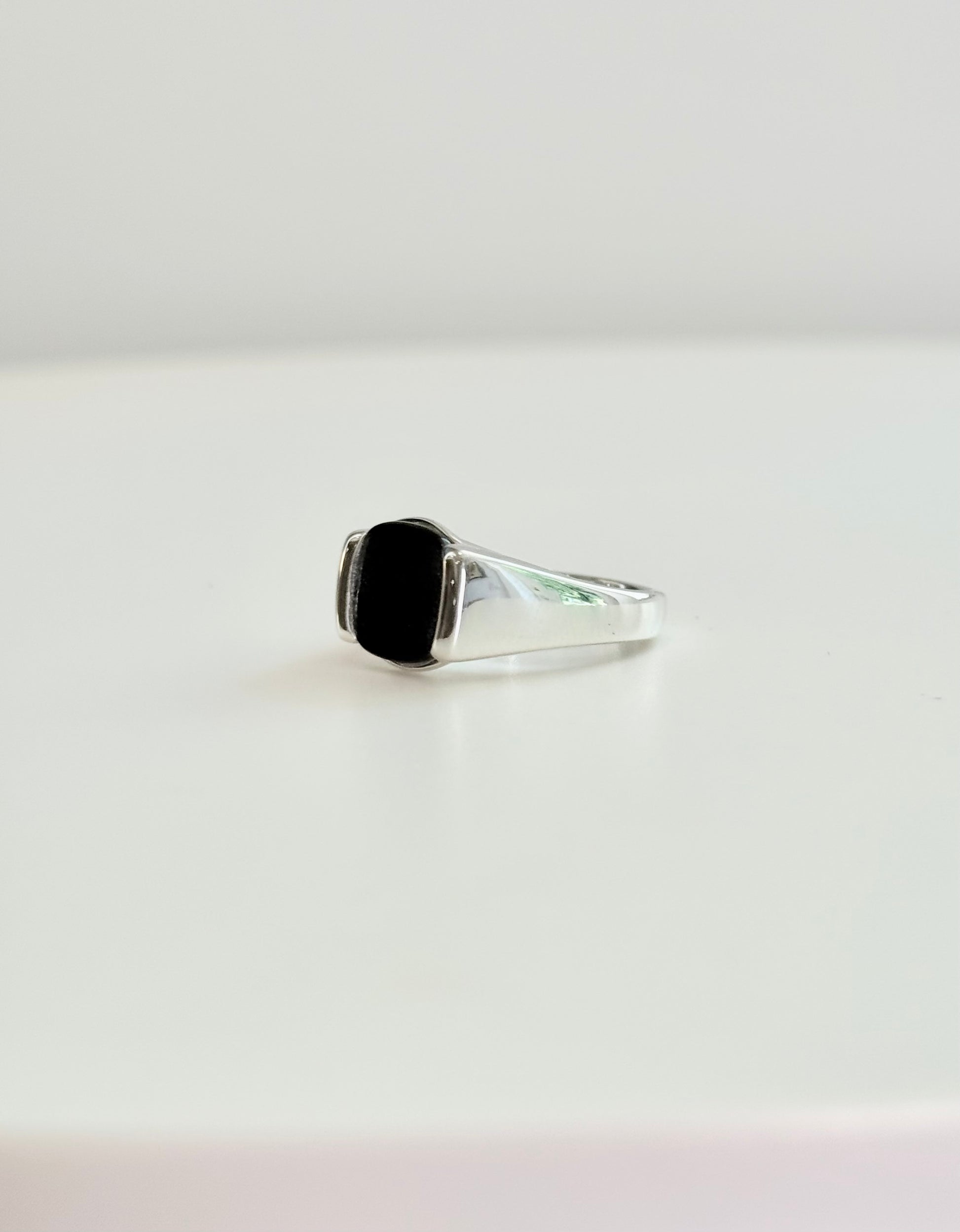 MIlan Piccolo Ring Black Onyx by Hannah Daye signet style