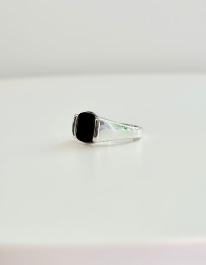 MIlan Piccolo Ring Black Onyx by Hannah Daye signet style