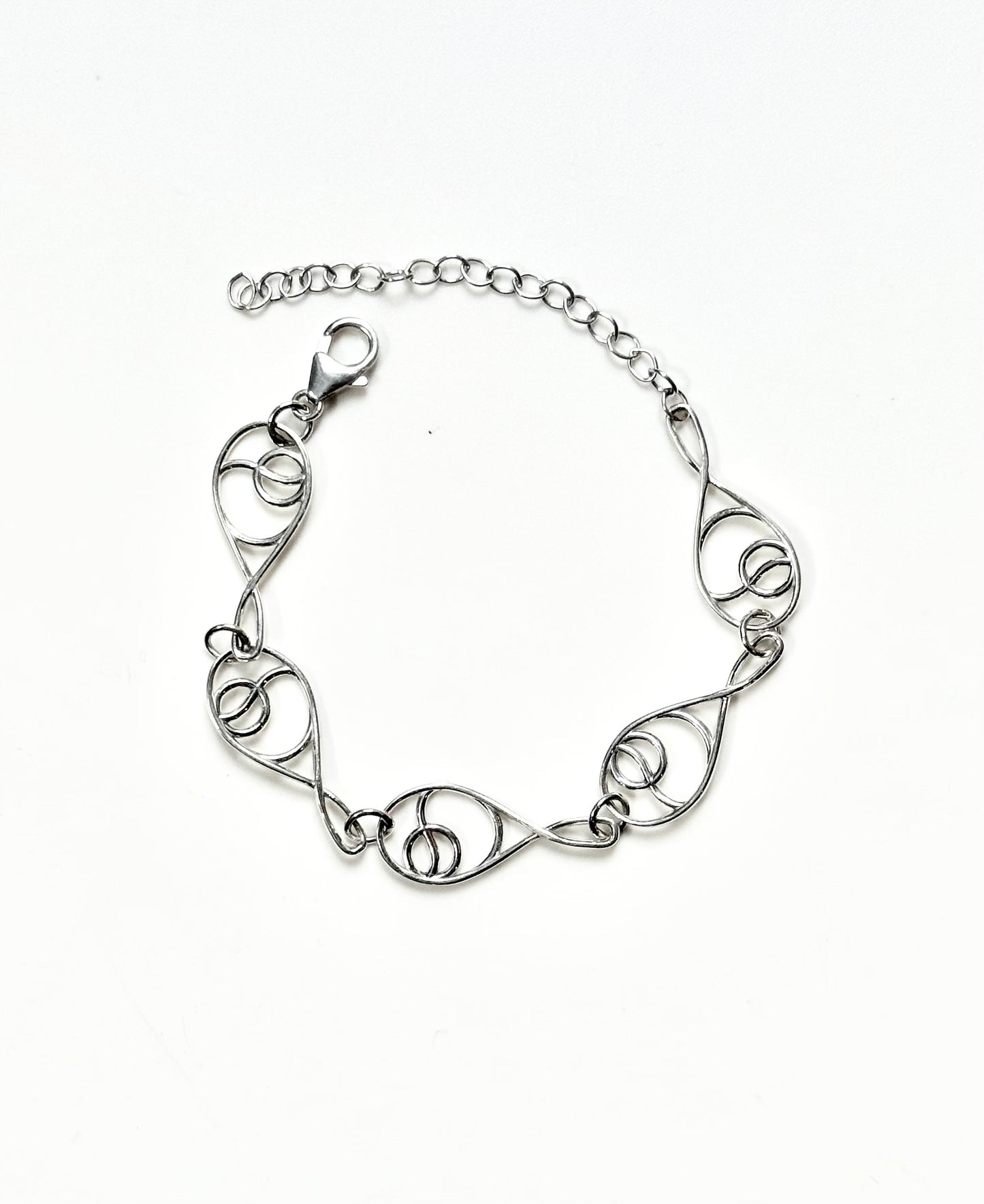 Deuce Tennis Links Bracelet sterling silver by Hannah Daye fine jewelry original design