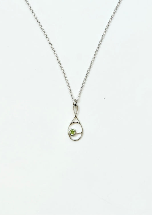Deuce Tennis Peridot Pendant by Hannah Daye & Co