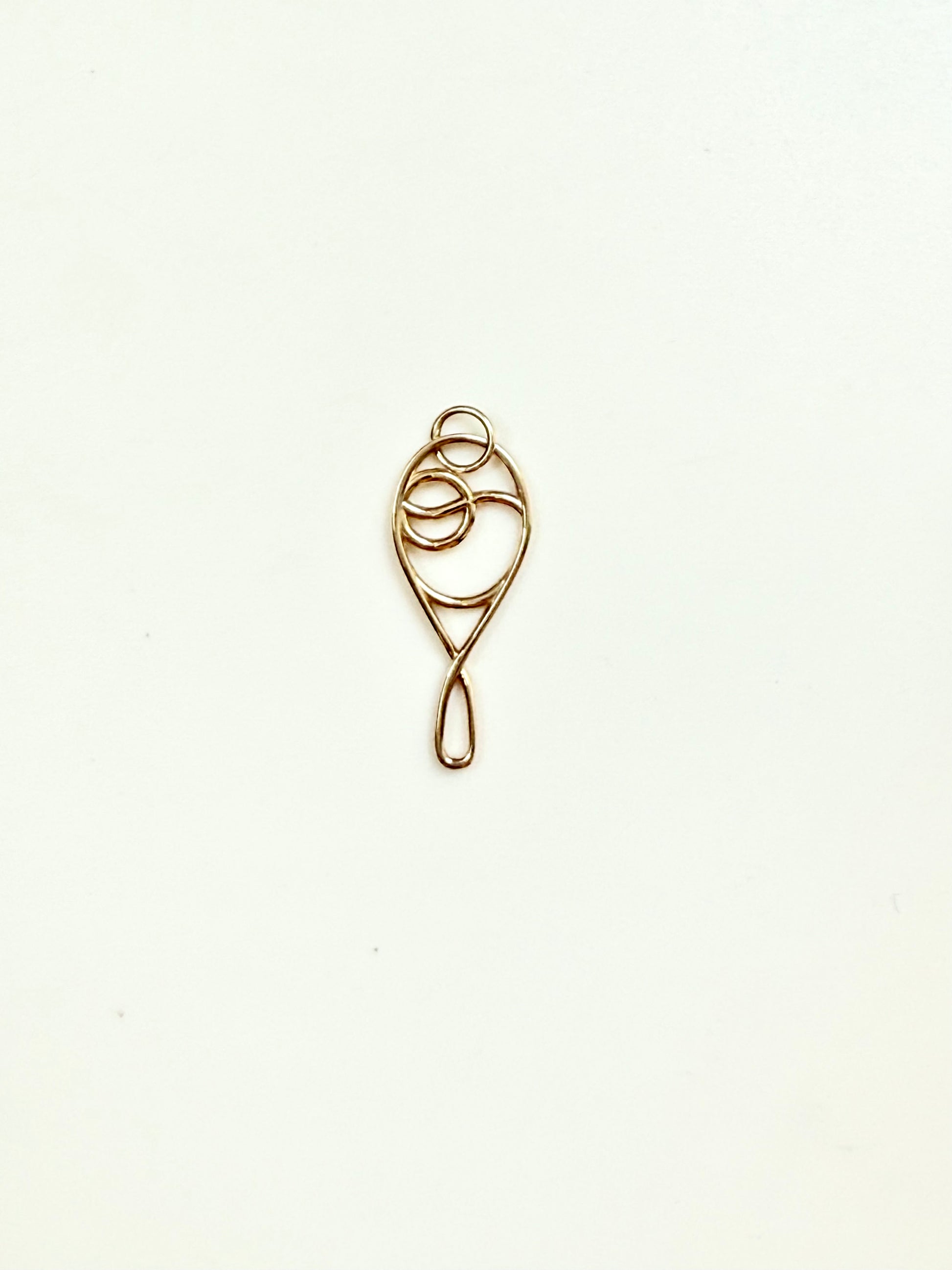 Deuce Tennis Charm  14k gold 