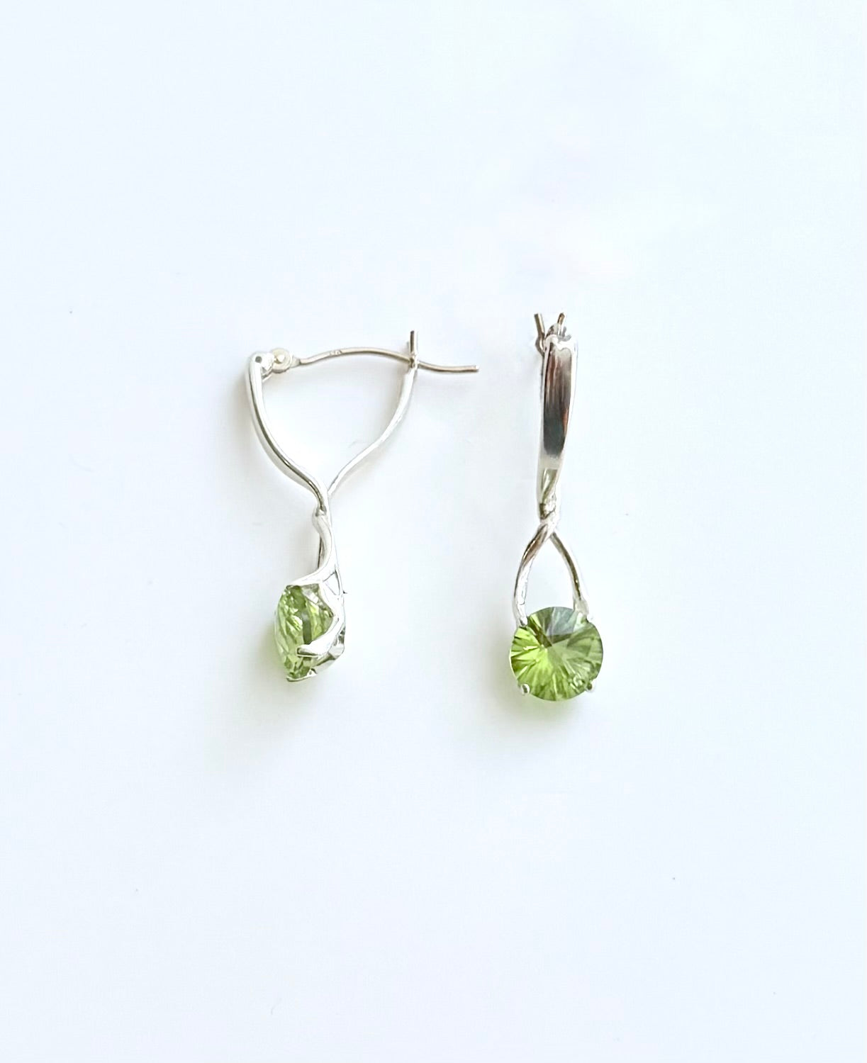 Peridot Brillante Earrings by Hannah Daye jewels original design hand crafted