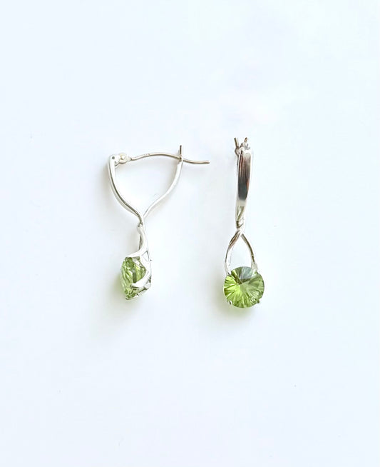 Peridot Brillante Earrings by Hannah Daye jewels original design hand crafted