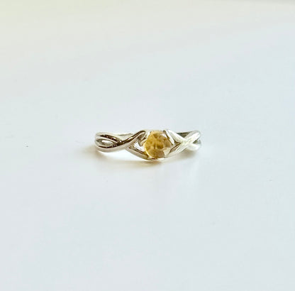 Citrine Sterling Silver Fiore Ring by Hannah Daye designer jewelry