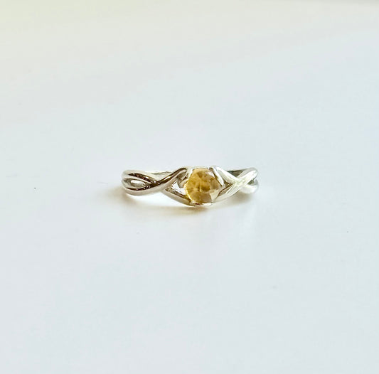 Citrine Sterling Silver Fiore Ring by Hannah Daye designer jewelry