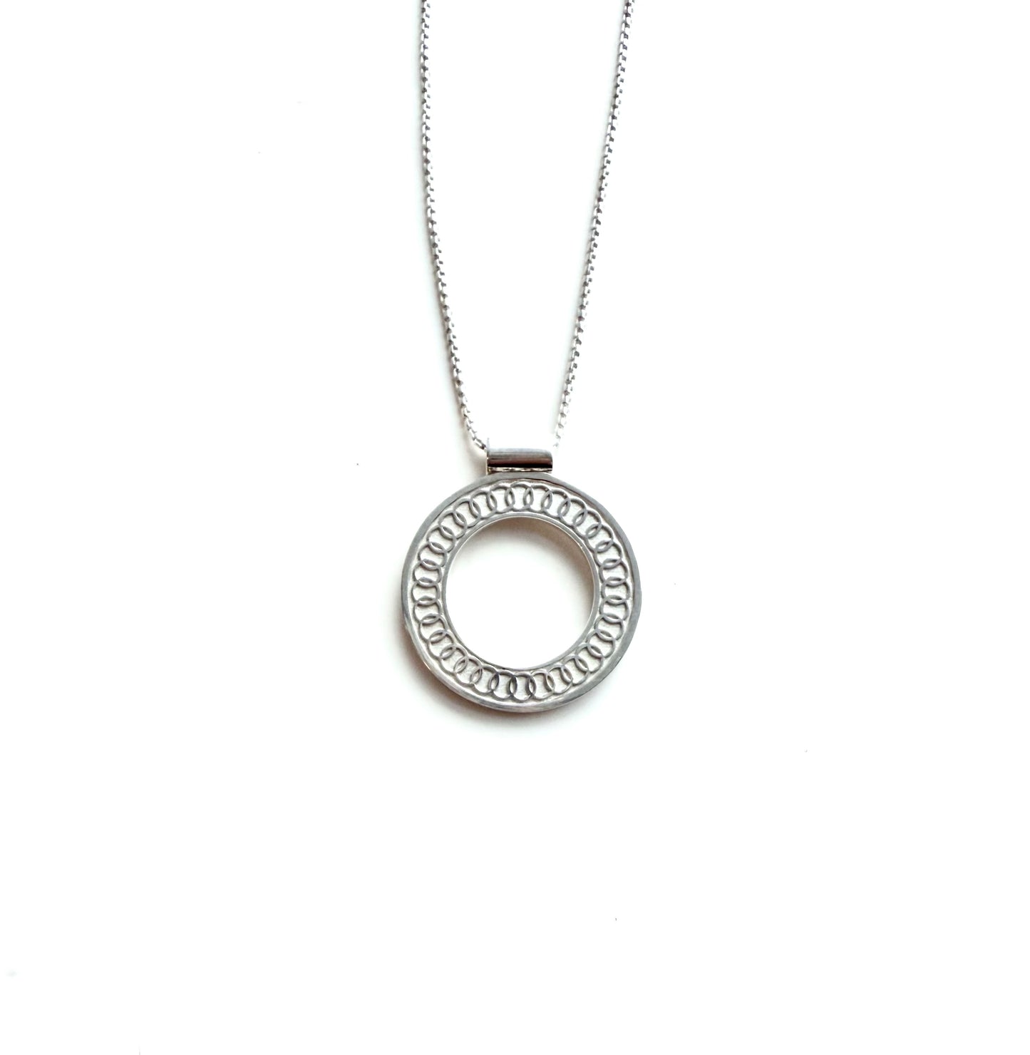 Oslo Sterling Silver pendant by Hannah Daye orignal design circles
