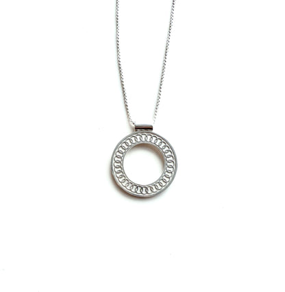 Oslo Sterling Silver pendant by Hannah Daye orignal design circles