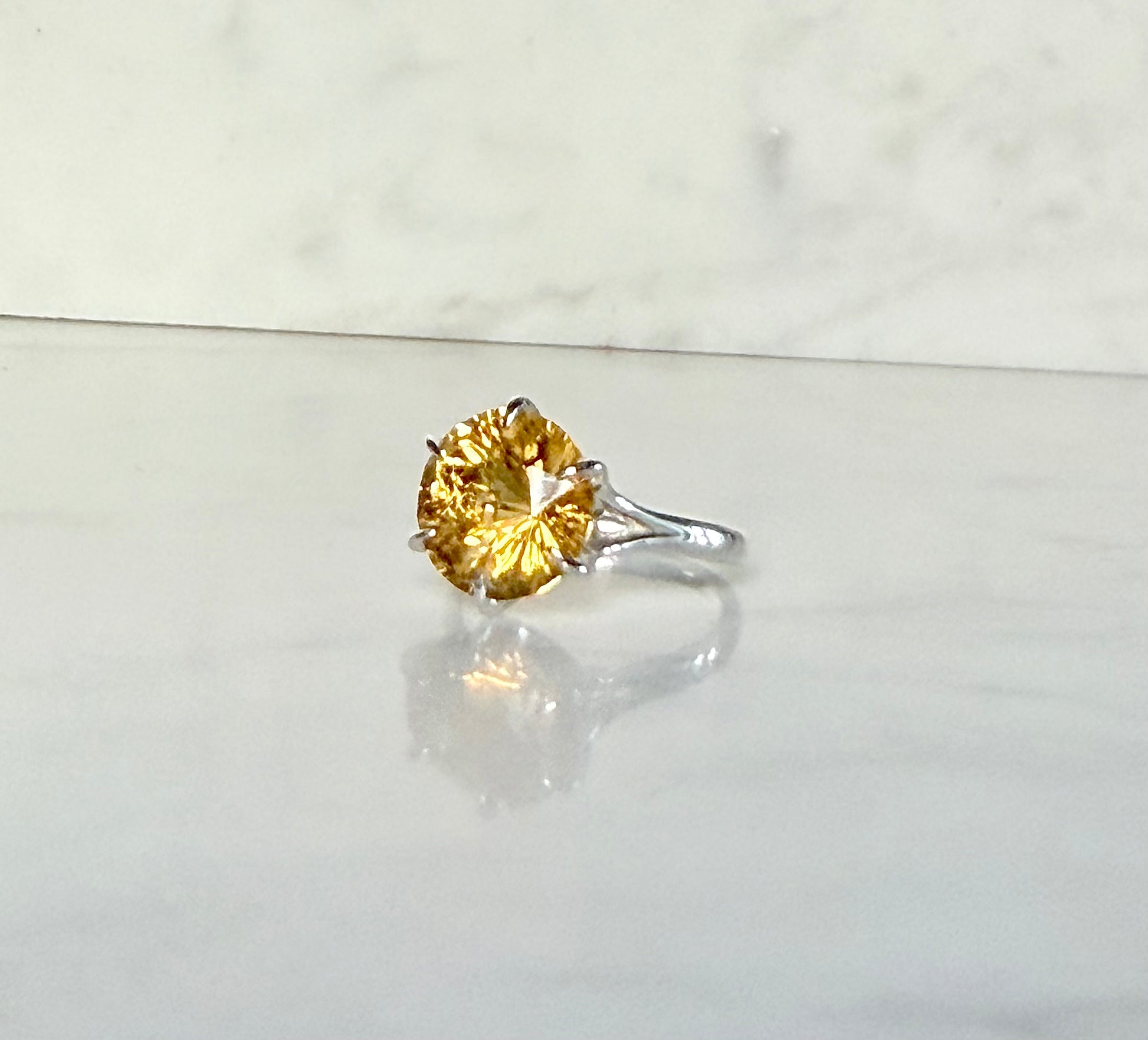 Citrine Sterling Silver Hannah Daye Ring side view