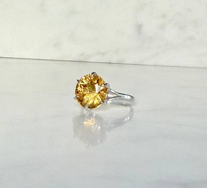 Citrine Sterling Silver Hannah Daye Ring side view