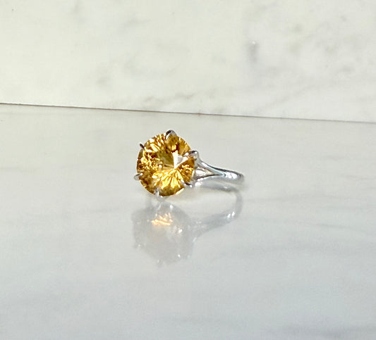 Citrine Sterling Silver Hannah Daye Ring side view
