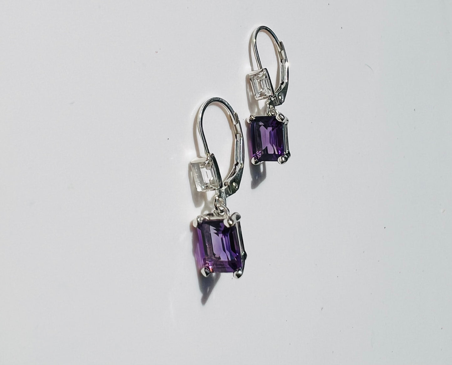 Lexi Drop Earrings - Amethyst - Hannah Daye & Company