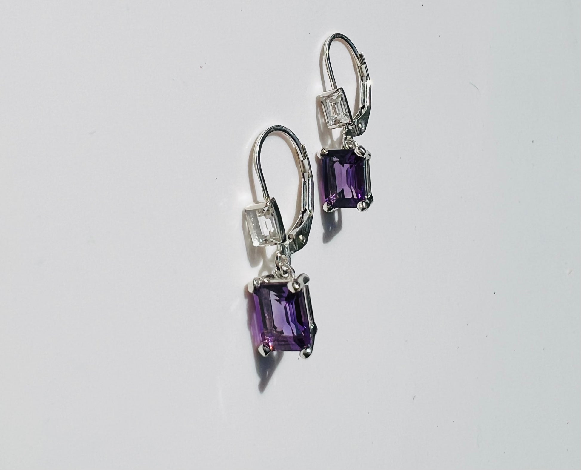 Lexi Drop Earrings - Amethyst - Hannah Daye & Company