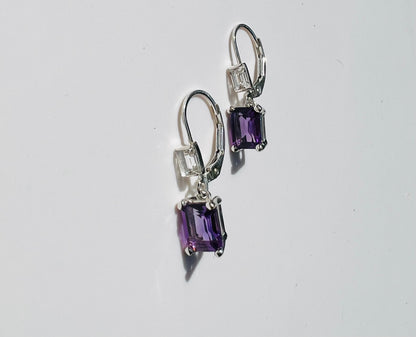 Lexi Drop Earrings - Amethyst - Hannah Daye & Company