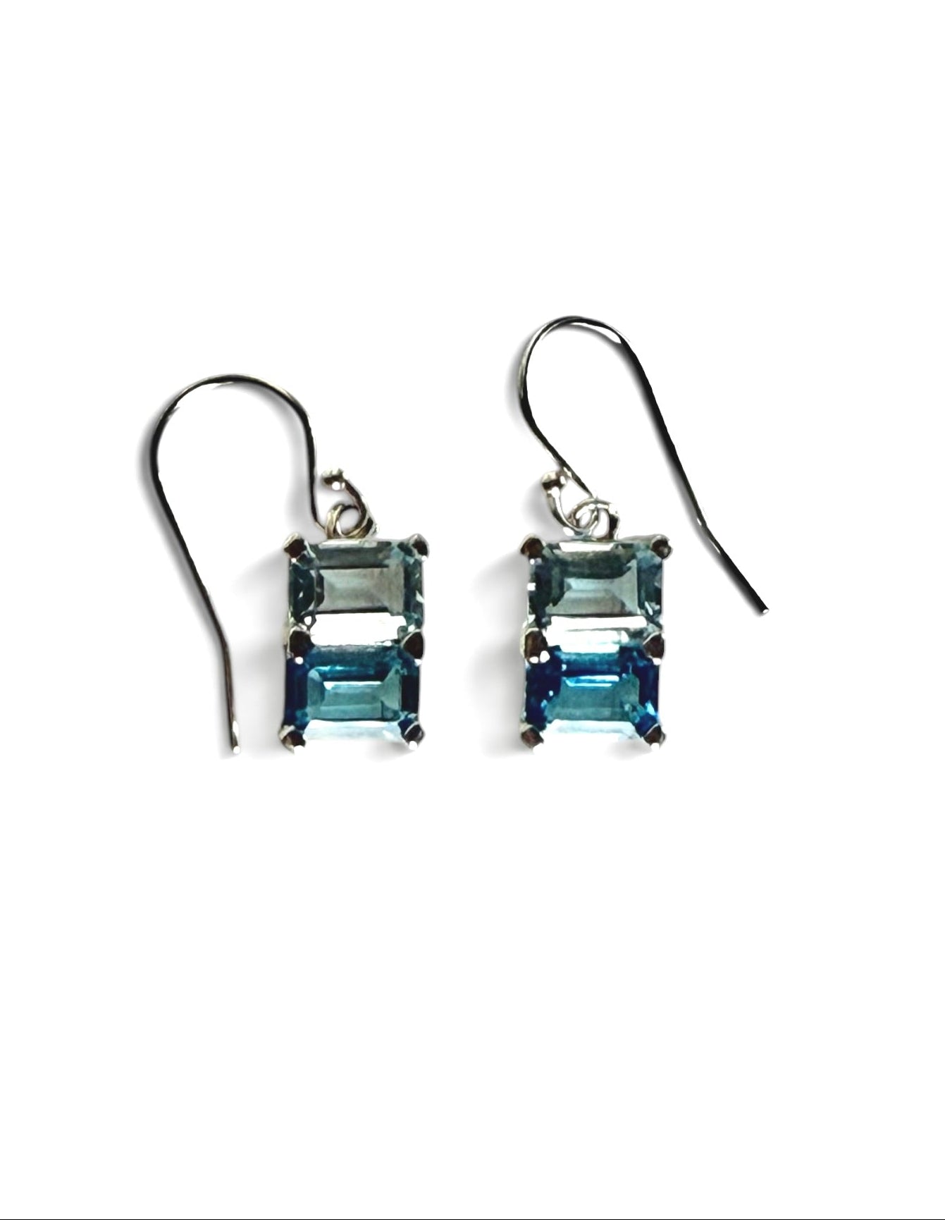 Lexington Drop Earrings in Blue Topaz