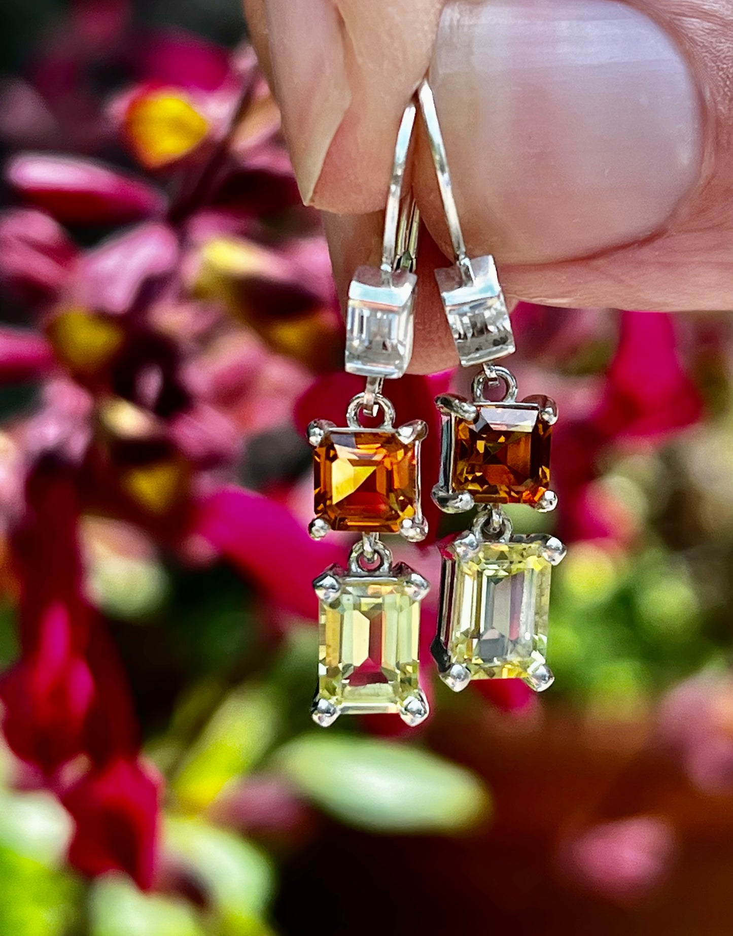Citrines sterling silver earrings - Lexi Collection - Hannah Daye & Company