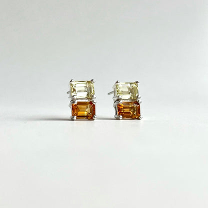 Citrine sterling silver earrings - Lexington Collection - Hannah Daye & Company