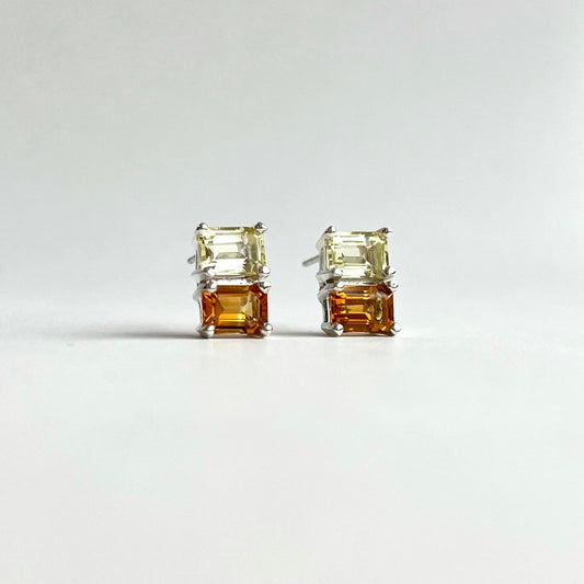 Citrine sterling silver earrings - Lexington Collection - Hannah Daye & Company