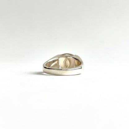 Milan Piccolo Ring - Mother of Pearl Inside View - Hannah Daye & Company
