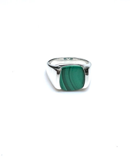 Milan Piccolo Ring - Malachite - Hannah Daye & Company