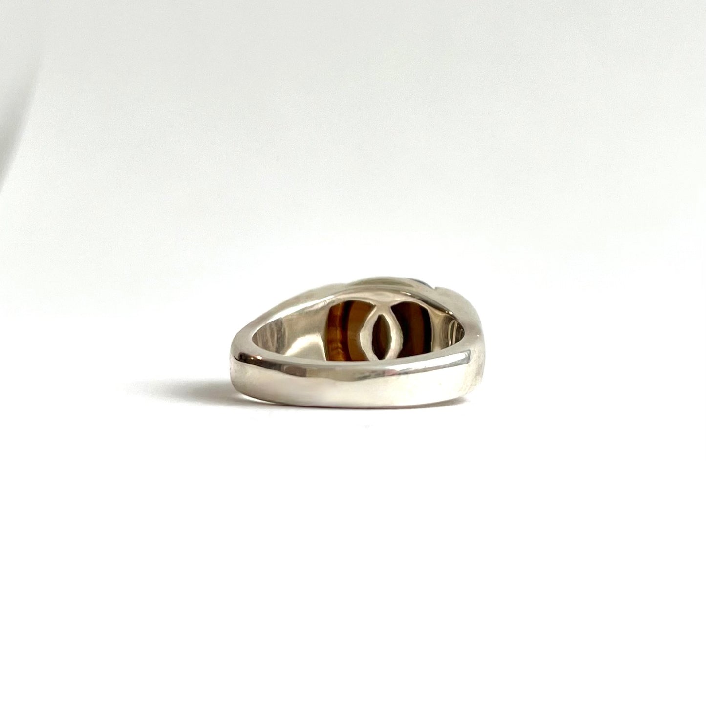 Milan Piccolo Ring - Tiger Eye - Hannah Daye & Company