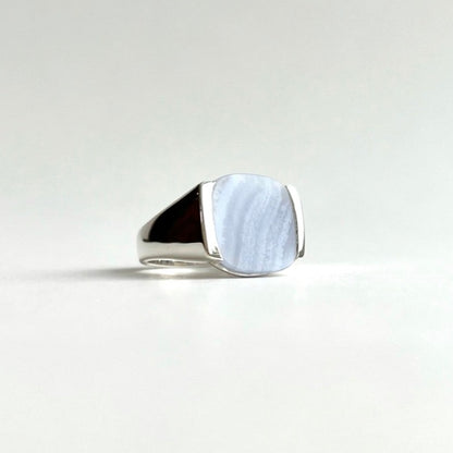 Lavender Agate sterling silver ring - Milan Collection - Hannah Daye & Company