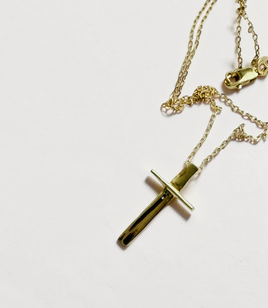 Piccolo Cross 14k Gold