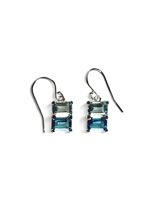 Lexington Drop Earrings in Blue Topaz