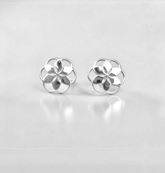 Rosette Piccolo Post Earrings