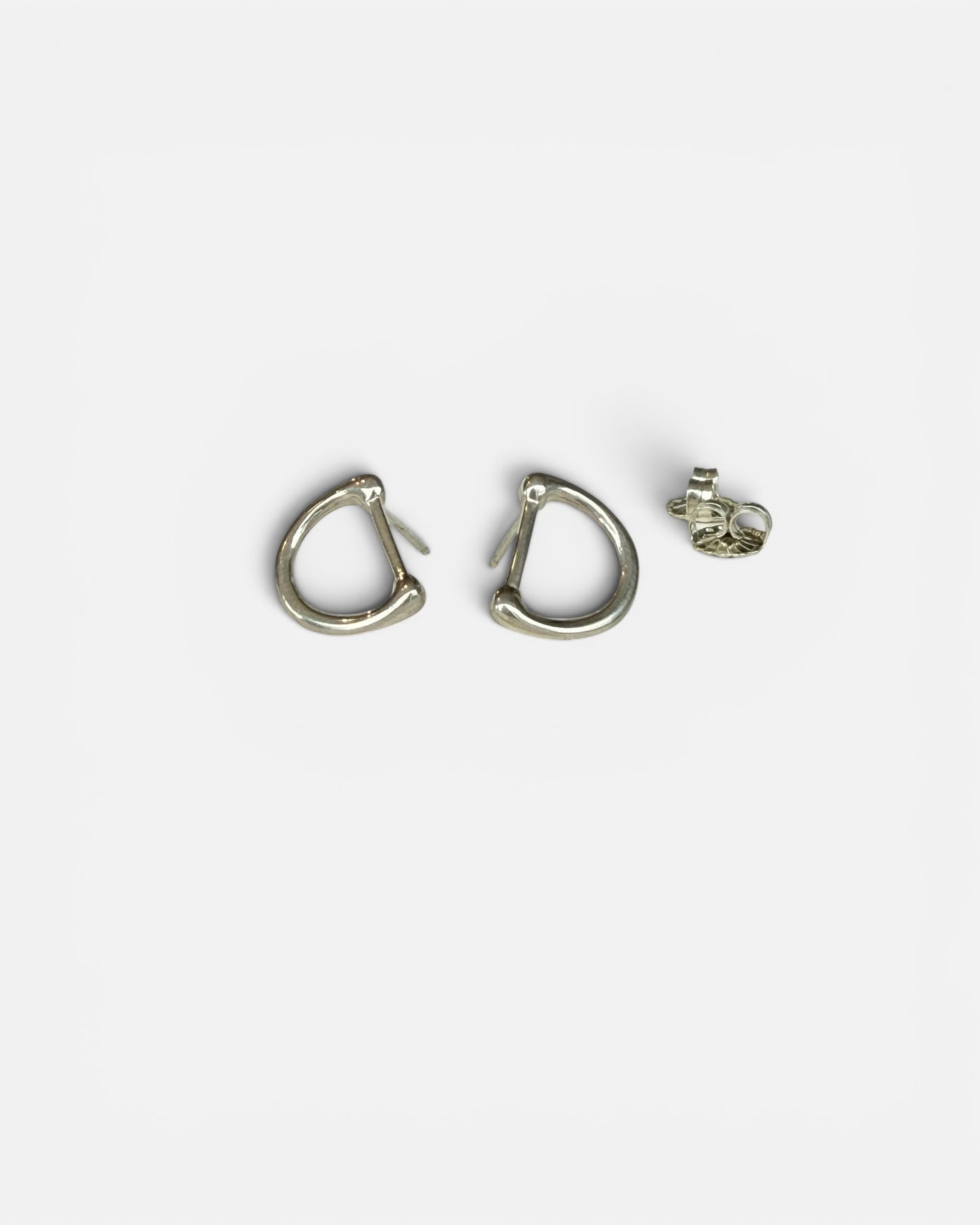 Equestrian D-Ring Earrings - sterling silver - Hannah Daye & Co