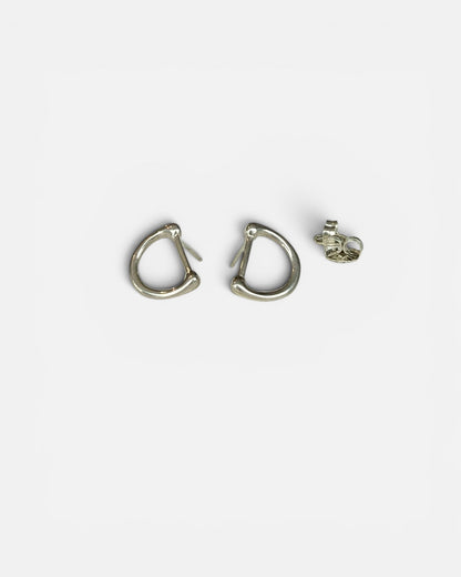 Equestrian D-Ring Earrings - sterling silver - Hannah Daye & Co