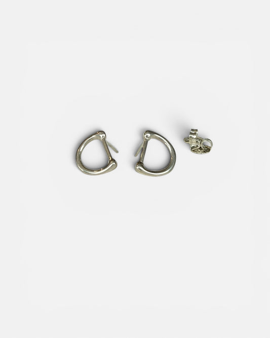 Equestrian D-Ring Earrings - sterling silver - Hannah Daye & Co