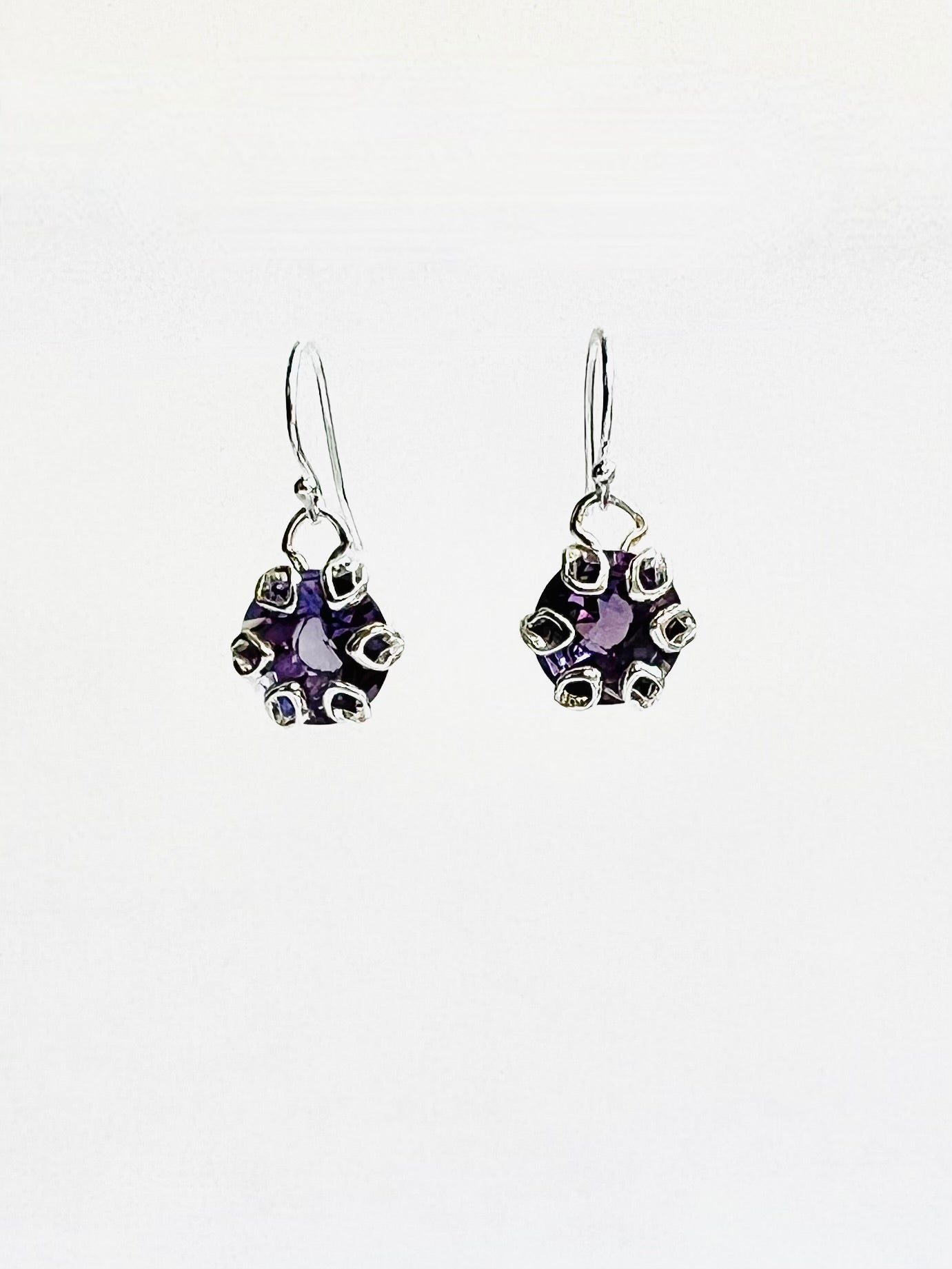 Poppy Drop Earrings - Amethyst - Hannah Daye & Company