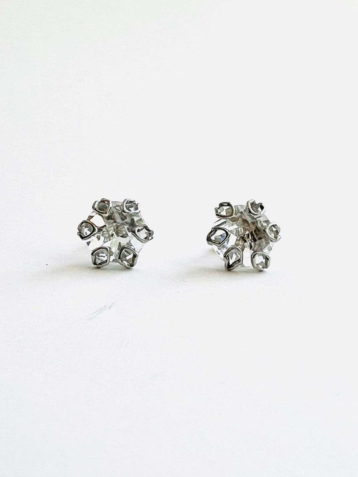 Poppy Earrings 14k Gold - White Topaz - Hannah Daye & Company